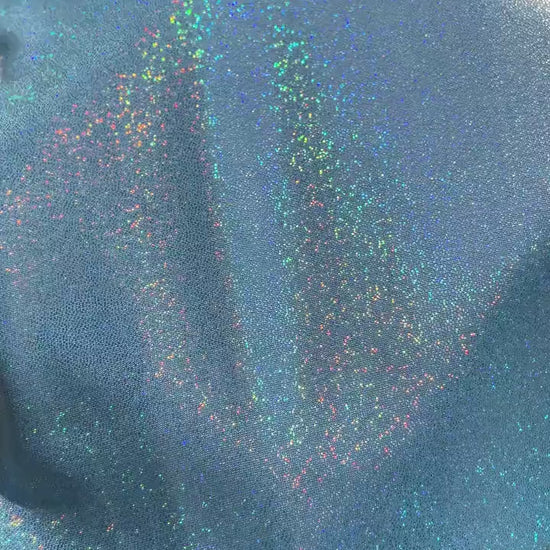 Blue Holographic/Shiny Nylon Spandex Mix Stretchy Fabric | Bow making, DIY,  Crafts, Clothing Waterproof Fabric | TheFabricDude 