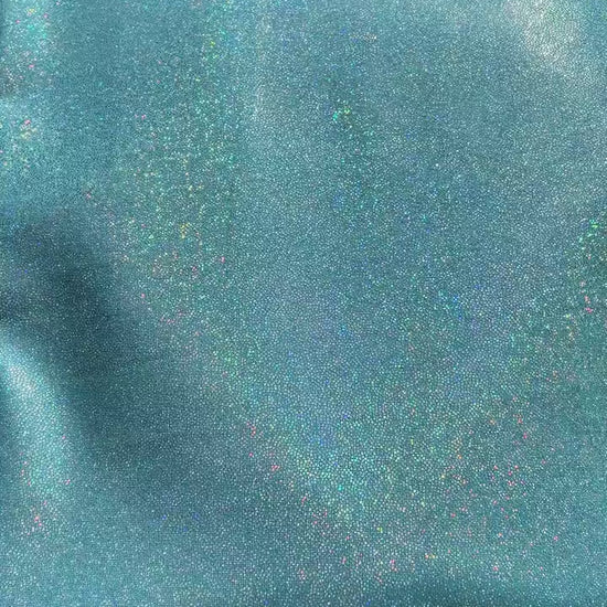 Blue Holographic/Shiny Nylon Spandex Mix Stretchy Fabric | Bow making, DIY, Crafts, Clothing Waterproof Fabric | TheFabricDude |