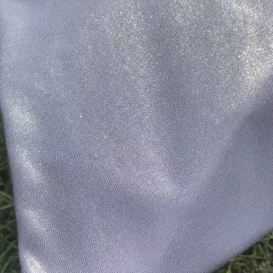 White Silver Holographic/Shiny Nylon Spandex Mix Stretchy Fabric | Bow making, DIY, Crafts, Clothing Waterproof Fabric | TheFabricDude |