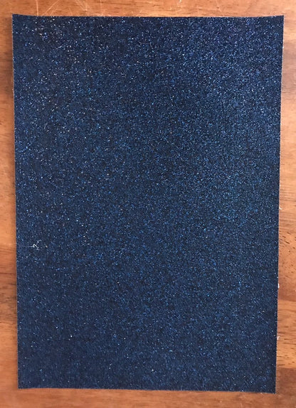 Navy blue fine Glitter faux leather sheets great for baby bows, ear rings, girl bows, accessories, colorful, shiny TheFabricDude
