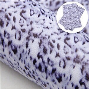 Snow Leopard print faux leather sheets great for bows and earrings TheFabricDude