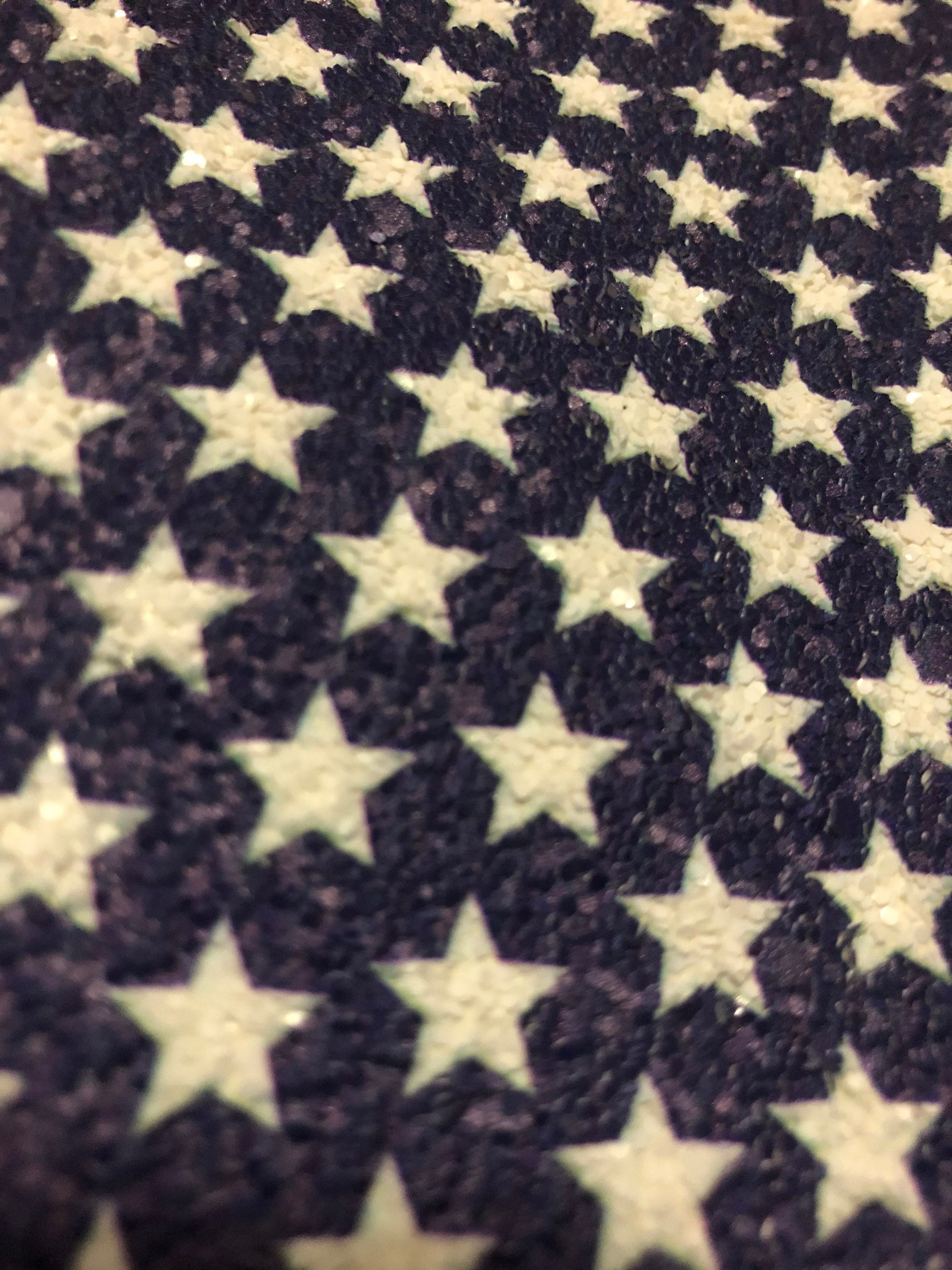 Chunky glitter Stars faux leather sheets great for bows and earrings TheFabricDude