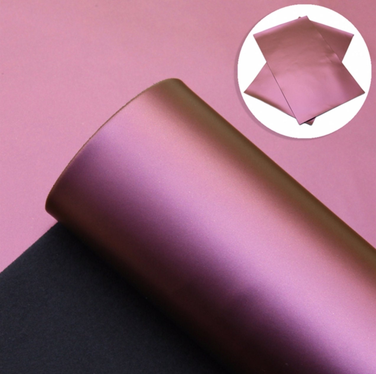 Soft Iridescent Purplish Red faux leather sheets and rolls great for bows and earrings TheFabricDude
