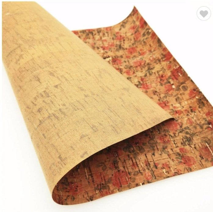 DAISY CORK-8X12 Thin Cork Sheet, Natural cork sheet with mesh backin –  thefabricdude