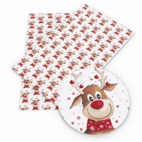 REINDEER faux leather sheets great for bows, jewelry, wallets, keychains and more TheFabricDude