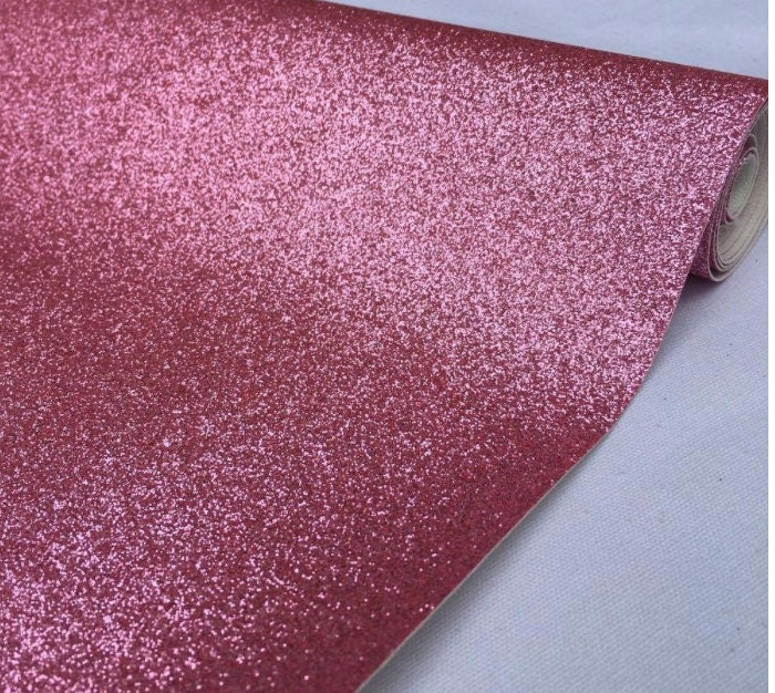 BLUSH PINK fine Glitter faux leather sheets great for bows, ear rings, accessories, colorful, shiny TheFabricDude