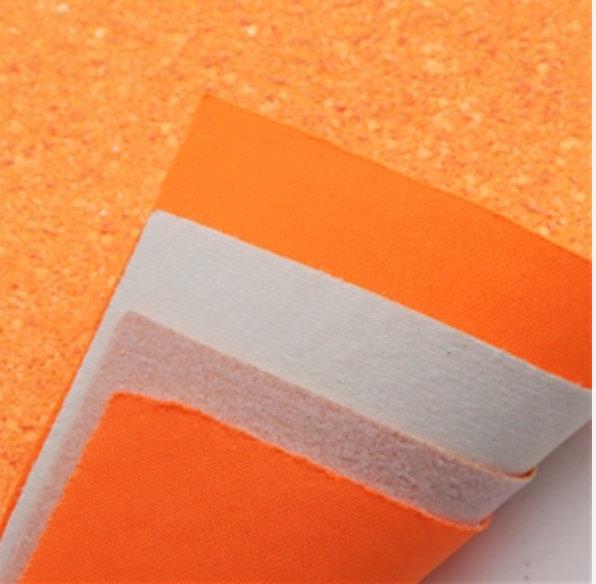 Orange Series pack faux leather sheets great for bows and earrings TheFabricDude