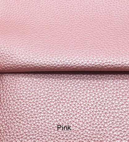 Pearlescent litchi  synthetic leather sheets, size great for bows, ear rings, accessories TheFabricDude