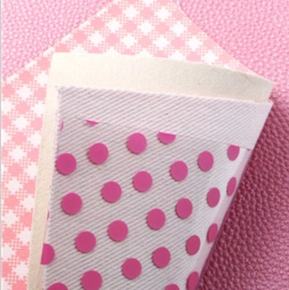 Pink Plaid Leopard Pack faux leather sheets great for bows and earrings TheFabricDude
