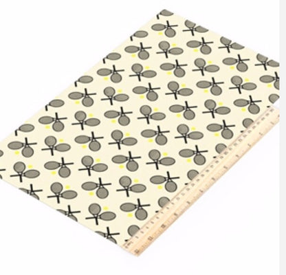 Tennis faux leather sheets great for bows, earrings, wallets, keychains, and other accessories TheFabricDude