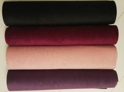 Soft velvet Faux Leather sheets in solid colors great for bows, ear rings, girl bows, accessories TheFabricDude