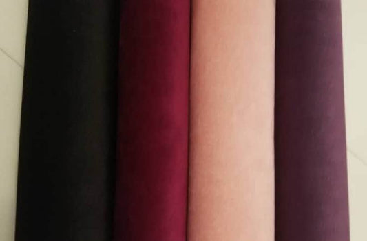 Soft velvet Faux Leather sheets in solid colors great for bows, ear rings, girl bows, accessories TheFabricDude