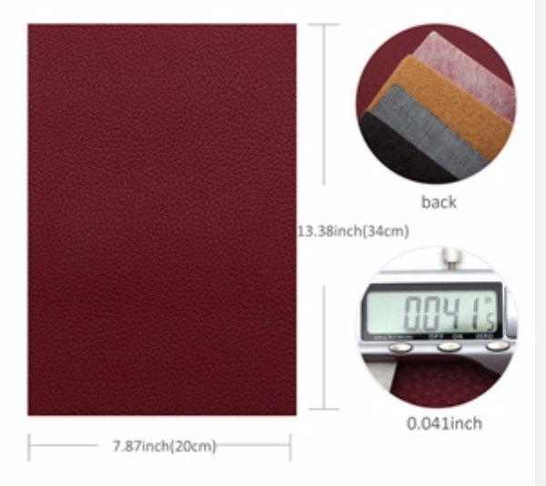 Wine Series pack faux leather sheets great for bows and earrings TheFabricDude