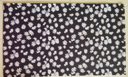 Daisy print smooth faux leather sheets great for bows and earrings TheFabricDude