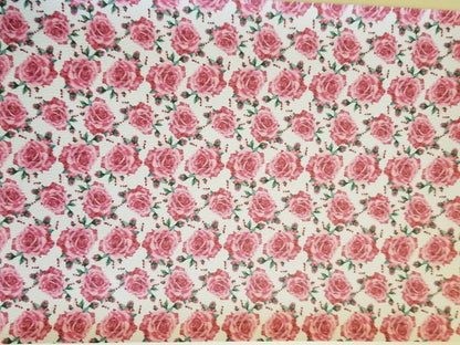 Rose Faux Leather sheets  great for crafts TheFabricDude