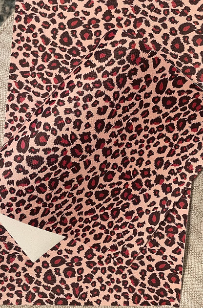 Leopard faux leather sheets great for bows and earrings TheFabricDude
