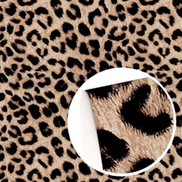 Brown Leopard faux leather sheets great for bows and earrings TheFabricDude