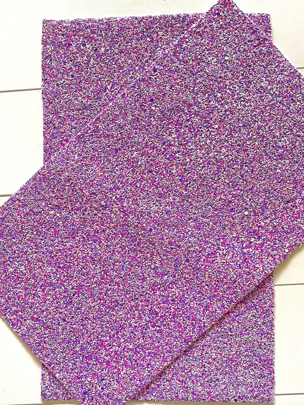 Purple Mixed Chunky Glitter faux leather sheets great for baby bows, ear rings, girl bows, accessories, colorful, shiny TheFabricDude