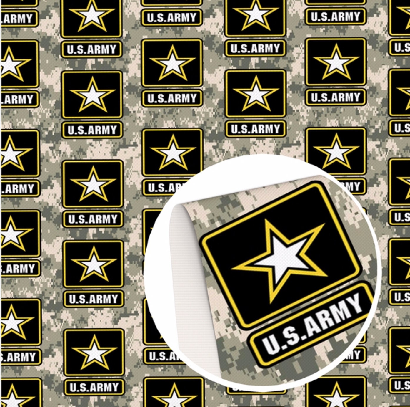 Army faux leather sheets TheFabricDude