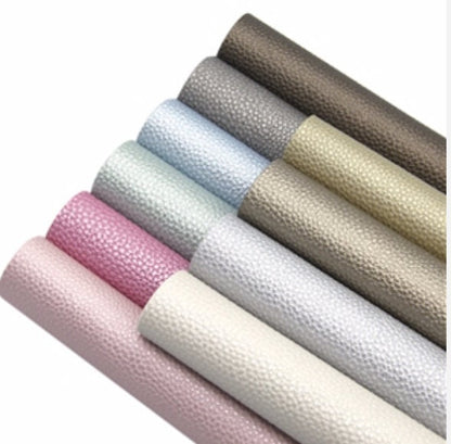 Shiny Textured Faux Leather sheets in solid colors TheFabricDude