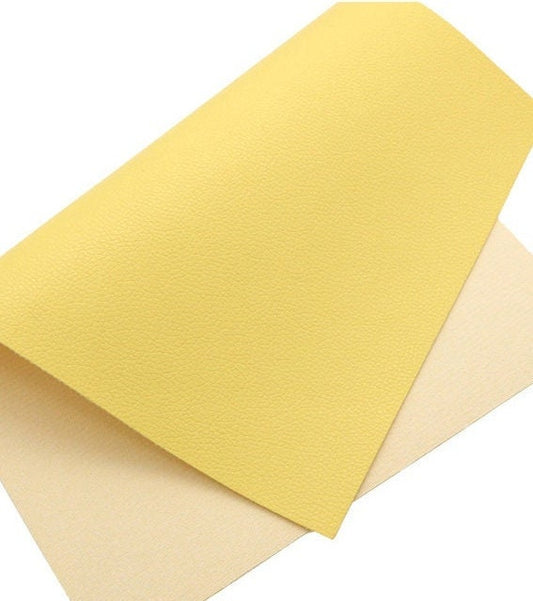 Lemon Yellow Litchi sheet TheFabricDude