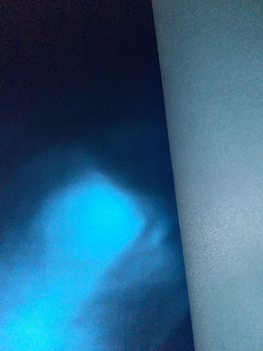 SOFT IRIDESCENT BLUE faux leather sheets great for bows, jewelry, wallets and more TheFabricDude