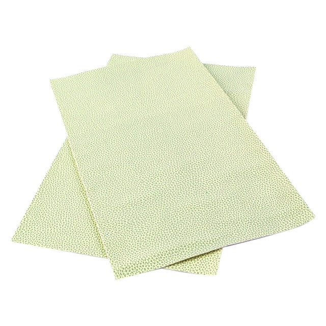 Green Pebbled Textured Litchi sheet for diy crafts, hairbows, faux leather, bows keychains key fobs bookmarks shoes hair clips TheFabricDude