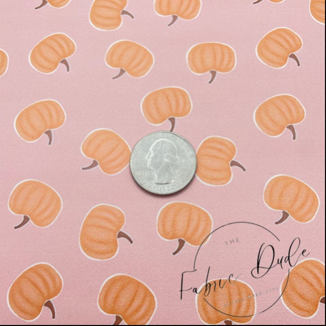 Boho Pumpkin Halloween Print Smooth Faux Leather Sheet | SkyyDesignsCo | great for bows and earrings | TheFabricDude | Key chain key fob