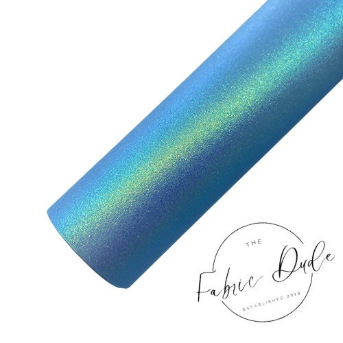 Iridescent Blue/Green Sheet perfect for bow making, crafts, DIY Hairbows, bow shops, shoes, keychains key fobs bookmarks TheFabricDude
