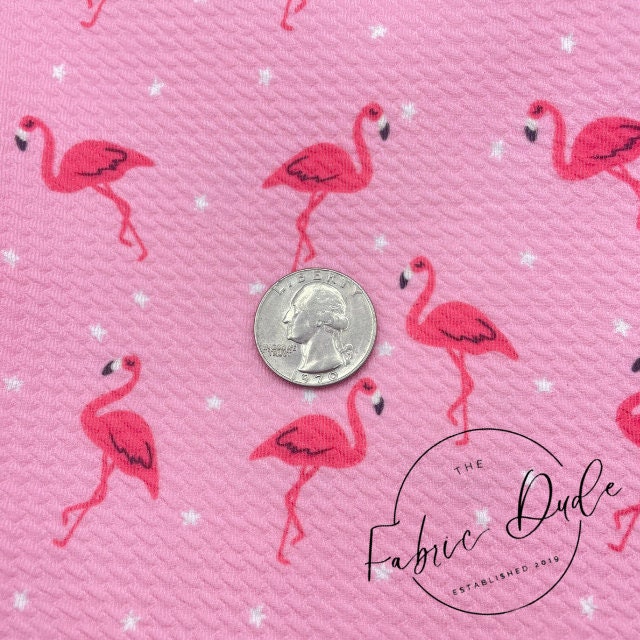 Flamingos and Stars Pink Perfect for Summer Print | SkyyDesignsCo | Bullet Liverpool Fabric Bows Top Knots Headwraps | TheFabricDude |