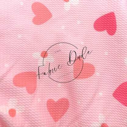 Valentine's Hearts and Flowers Cupid Arrow Love Bow Fabric | Brittany Frost| Bullet Liverpool Fabric Bow Top Knot Headwrap | TheFabricDude |