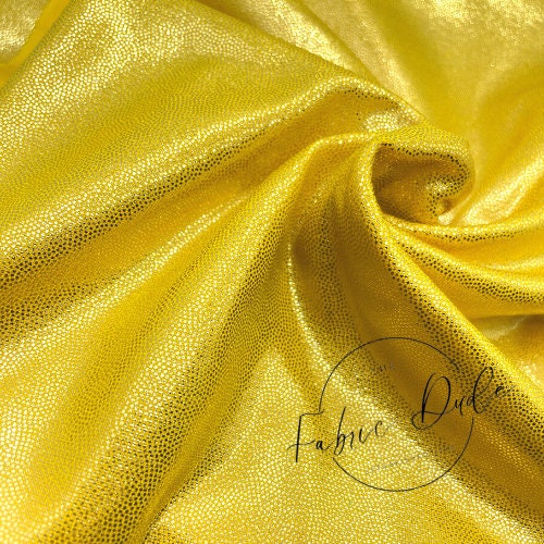 Yellow Holographic/Shiny Nylon Spandex Mix Stretchy Fabric | Bow making,  DIY, Crafts, Clothing Waterproof Fabric | TheFabricDude 