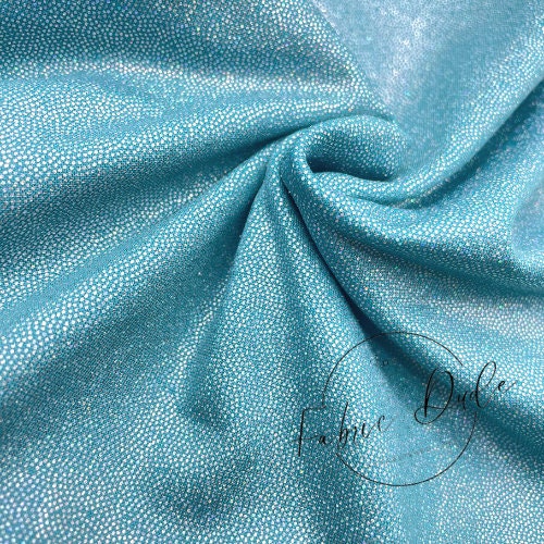 Blue Holographic/Shiny Nylon Spandex Mix Stretchy Fabric | Bow making, DIY, Crafts, Clothing Waterproof Fabric | TheFabricDude |